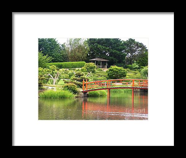 Gardens Framed Print featuring the photograph Japanese Gardens #2 by Therese Alcorn