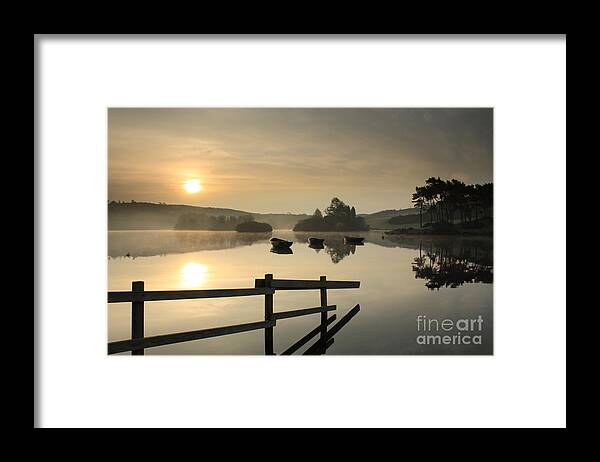 Knapps Loch Framed Print featuring the photograph Knapps Loch Sunrise by Maria Gaellman