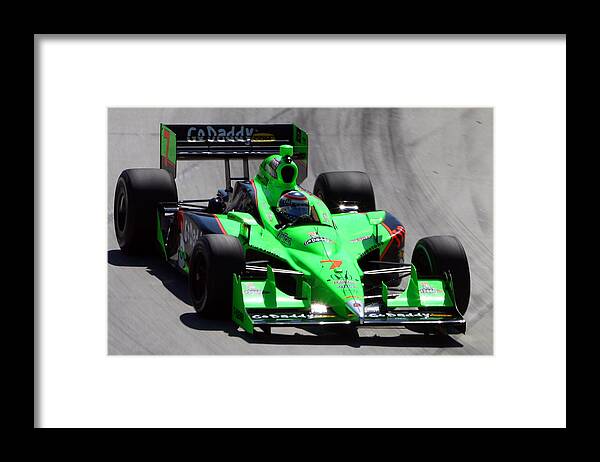 Danica Patrick Framed Print featuring the photograph Long Beach by Steve Parr