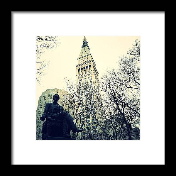 Navema Framed Print featuring the photograph Metlife Tower #2 by Natasha Marco