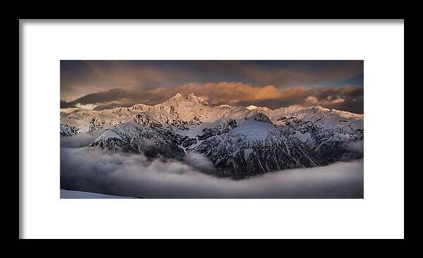 00498863 Framed Print featuring the photograph Mount Rolleston At Dawn Arthurs Pass Np #2 by Colin Monteath