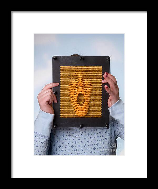 Pin Art Framed Print featuring the photograph Pinhead #4 by Ted Kinsman
