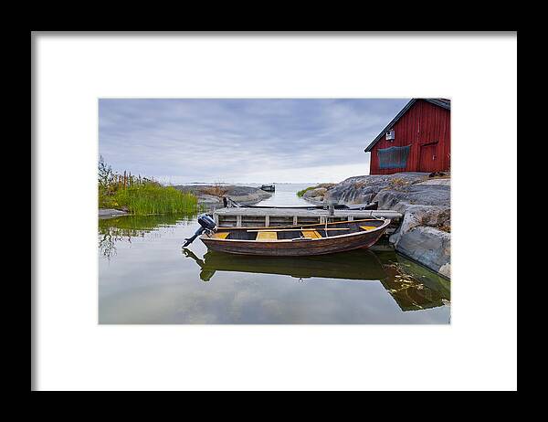 Baltic Sea Framed Print featuring the photograph Rowing boat #2 by Kathleen Smith