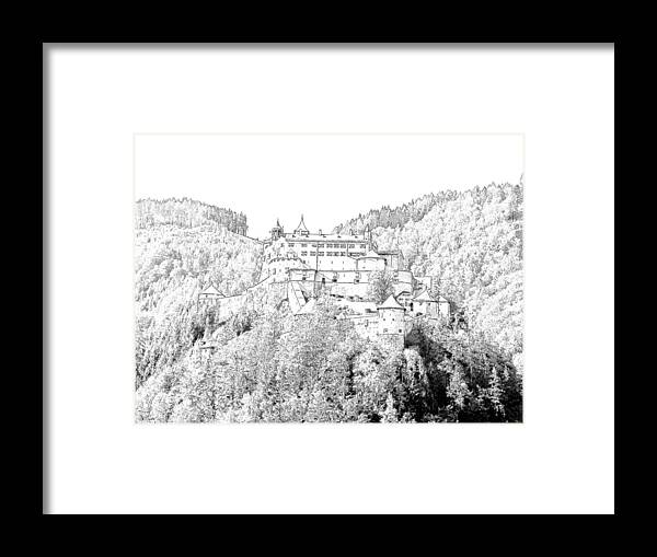 Europe Framed Print featuring the photograph Schloss Hohenwerfen Werfen Austria #2 by Joseph Hendrix