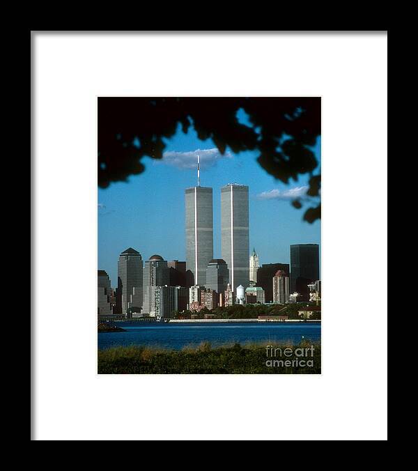 Wtc Framed Print featuring the photograph View From Liberty State Park #2 by Mark Gilman