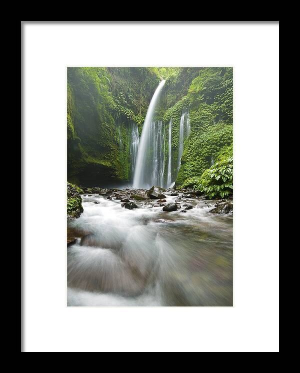 Tiu Kelep Framed Print featuring the photograph Waterfall #2 by Ng Hock How