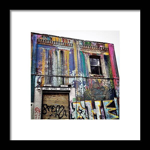 Streetart Framed Print featuring the photograph Williamsburg Graffiti #2 by Natasha Marco