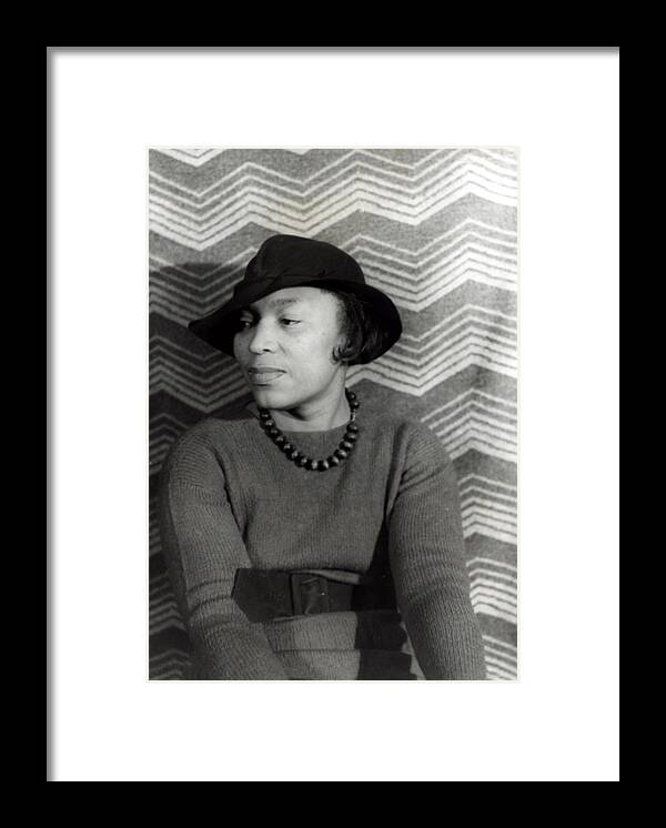 1930s Framed Print featuring the photograph Zora Neale Hurston 1891-1960, African #2 by Everett