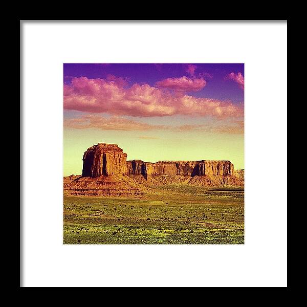 Monumentvalley Framed Print featuring the photograph Monument Valley #20 by Luisa Azzolini