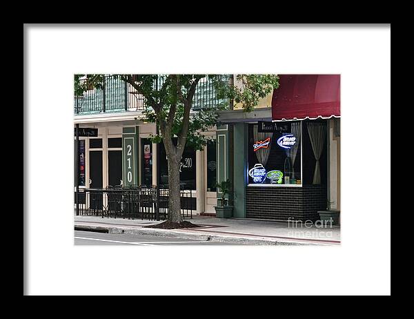 Street Scene Framed Print featuring the photograph 210 Pine Street by Carol Bradley