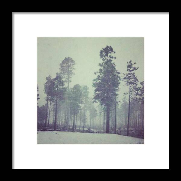 Scenery Framed Print featuring the photograph #snow #photography #funny #art #scenery #286 by Adam Snow