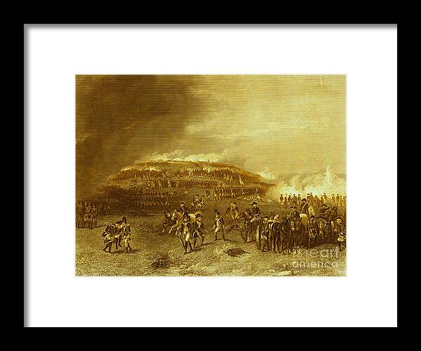 History Framed Print featuring the photograph Battle Of Bunker Hill, 1775 #3 by Photo Researchers