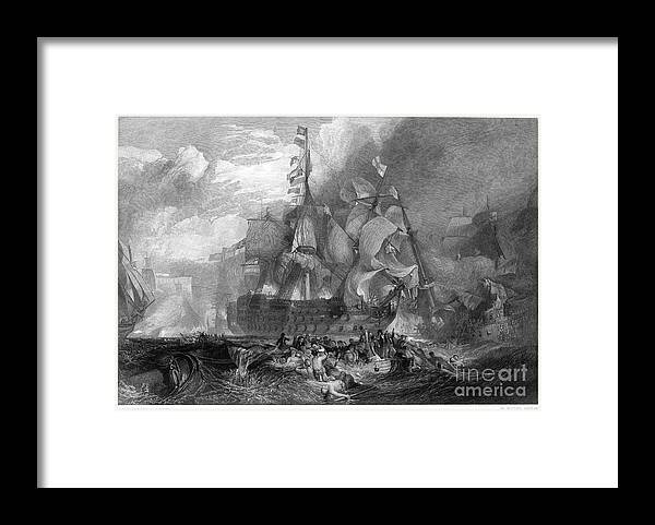 1805 Framed Print featuring the photograph Battle Of Trafalgar, 1805 #3 by Granger