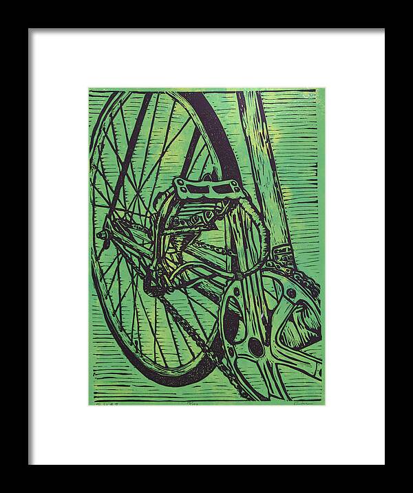 Bike Framed Print featuring the drawing Bike 3 #3 by William Cauthern