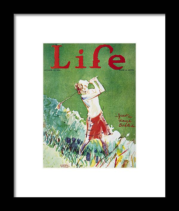 1926 Framed Print featuring the drawing Life Magazine Cover, 1926 by Garrett Price