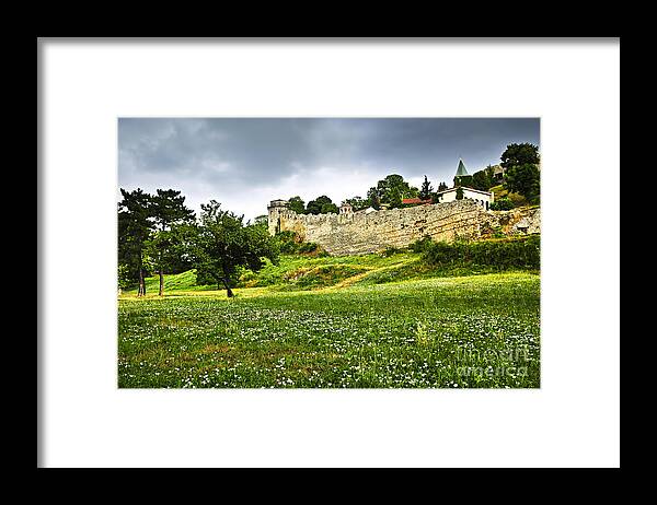 Kalemegdan Framed Print featuring the photograph Kalemegdan fortress in Belgrade 9 by Elena Elisseeva