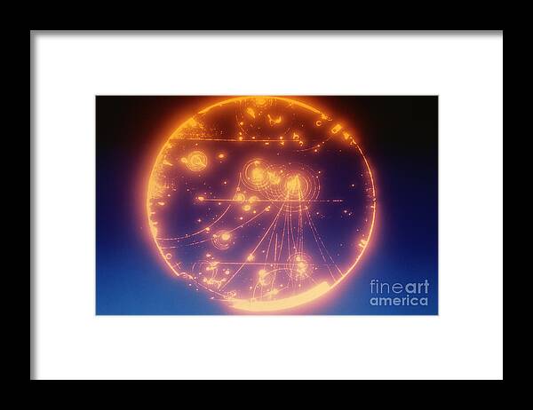 Horizontal Framed Print featuring the photograph Proton-photon Collision #3 by Omikron