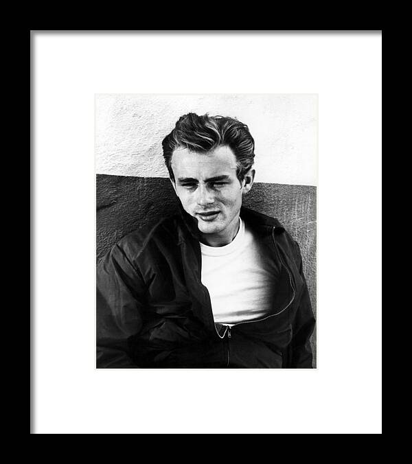 1950s Portraits Framed Print featuring the photograph Rebel Without A Cause, James Dean, 1955 #3 by Everett