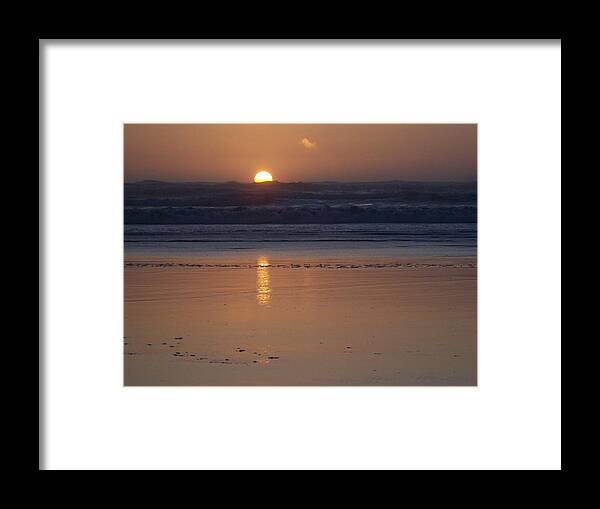 Beach Framed Print featuring the photograph Sunset at Surfside 2 by Peter Mooyman