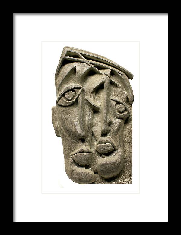Urban Expression Framed Print featuring the sculpture 'Together' #3 by Michael Lang