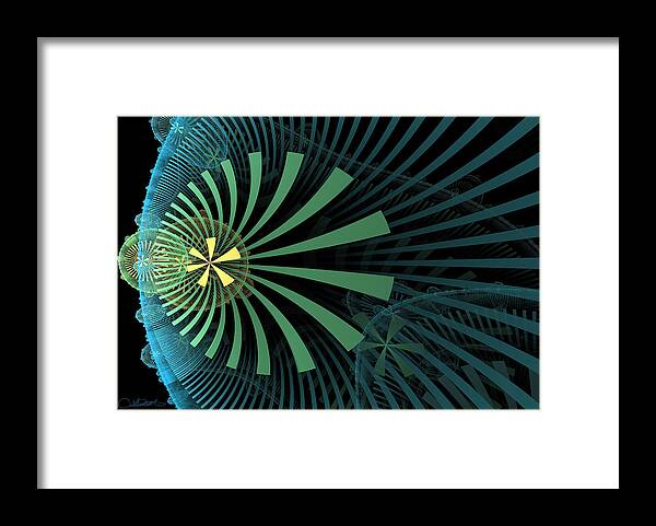 Abstract Framed Print featuring the digital art 301 by Lar Matre