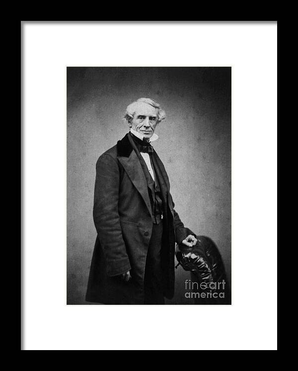 Science Framed Print featuring the photograph Samuel Morse, American Inventor #5 by Science Source