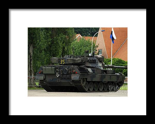 Adults Only Framed Print featuring the photograph The Leopard 1a5 Mbt Of The Belgian Army #5 by Luc De Jaeger