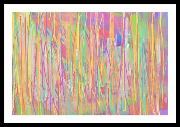 Abstract Framed Print featuring the painting 718 Megahertz by Naomi Jacobs