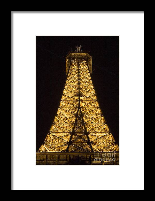 Tour Framed Print featuring the photograph Eiffel tower by night #8 by Fabrizio Ruggeri