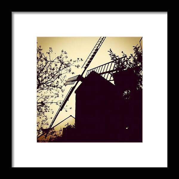Windmill Framed Print featuring the photograph Instagram Photo #971340113975 by Ritchie Garrod