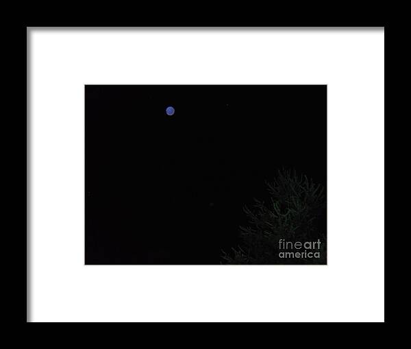 Kean Framed Print featuring the photograph A Blue Non-Moon Rising by Doug Kean