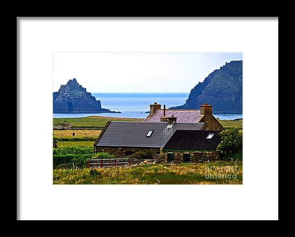 Fine Art Photography Framed Print featuring the photograph A House in Ireland by Patricia Griffin Brett