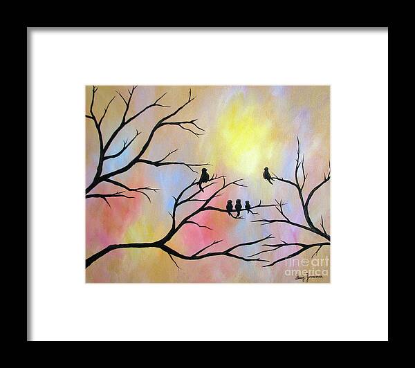 Luminuos Framed Print featuring the painting A Luminous Light by Stacey Zimmerman