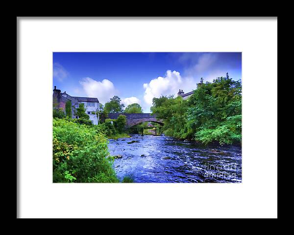 Yorkshire Dales Framed Print featuring the photograph A River Runs Thru It in the Yorkshire Dales by Jack Torcello