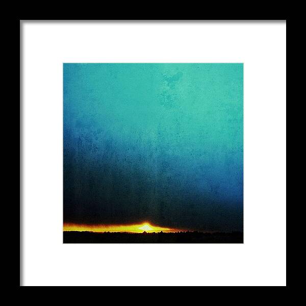 Blue Framed Print featuring the photograph A Rothko Sunset #rothko #abstract by Robert Campbell