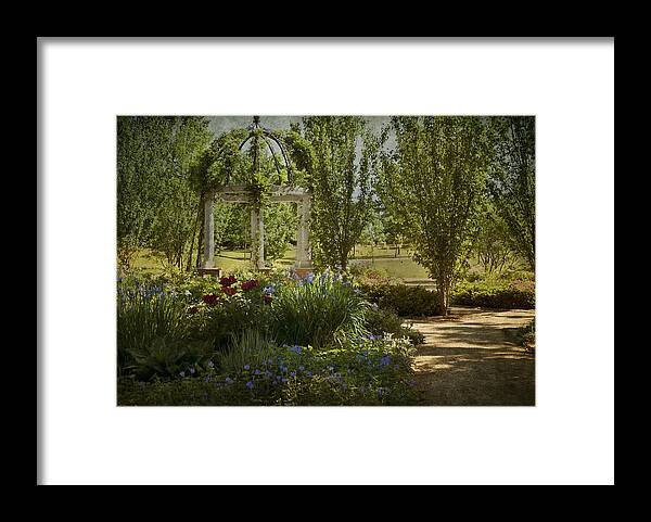 Spring Framed Print featuring the photograph A Stroll in the Park by Robin Webster