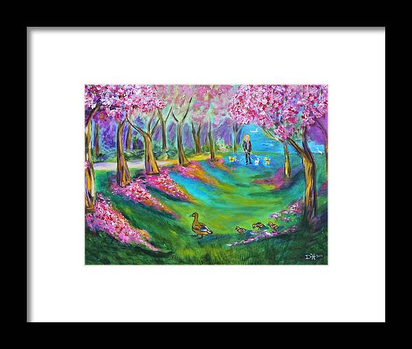 Park Framed Print featuring the photograph A Walk in the Park by Diana Haronis