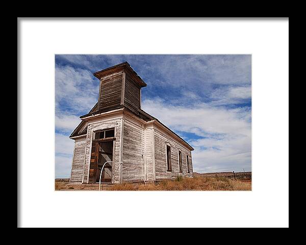 Mel Framed Print featuring the photograph Abandoned Church by Melany Sarafis