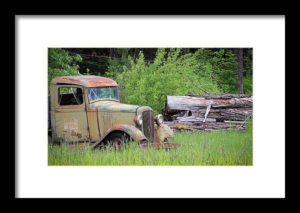 Abandoned Truck Framed Print featuring the photograph Abandoned by Steve McKinzie