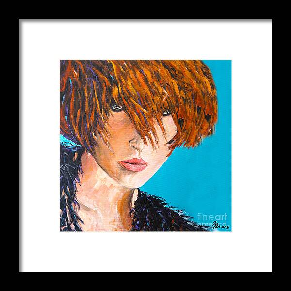 Fashion Framed Print featuring the painting Abby by Richard T Pranke