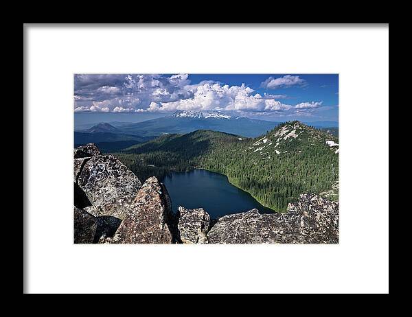 Lake Framed Print featuring the photograph Above Castle Lake by Greg Nyquist