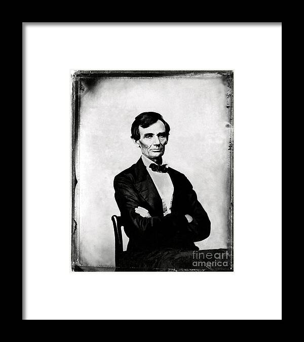 History Framed Print featuring the photograph Abraham Lincoln, 16th American President by Photo Researchers