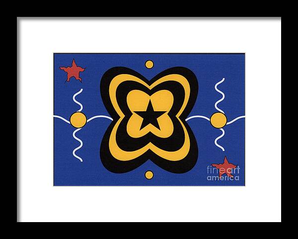 Digital Art Framed Print featuring the digital art Abstract Butterfly by Christine Perry