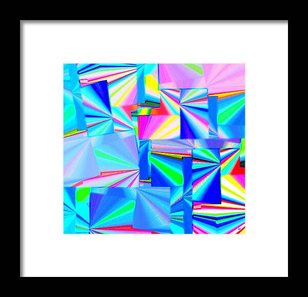 Abstract Fusion Framed Print featuring the digital art Abstract Fusion 11 by Will Borden