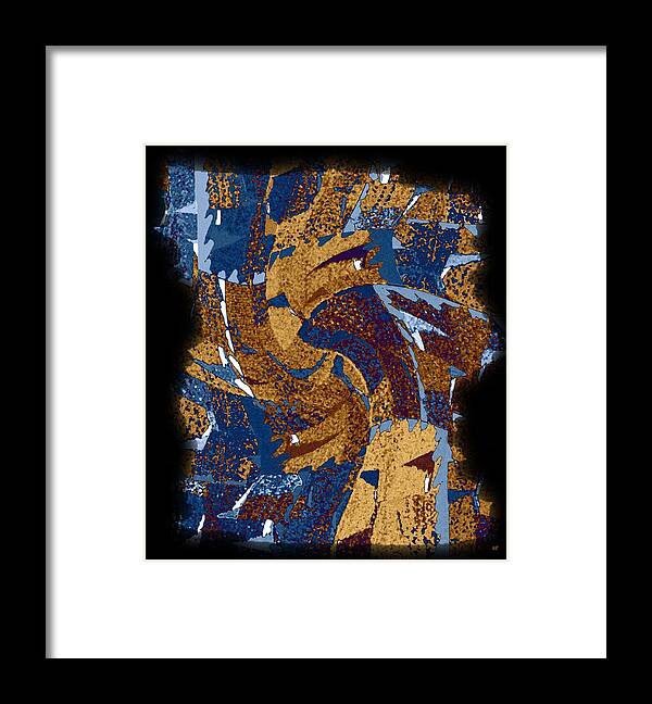Abstract Fusion Framed Print featuring the digital art Abstract Fusion 47 by Will Borden