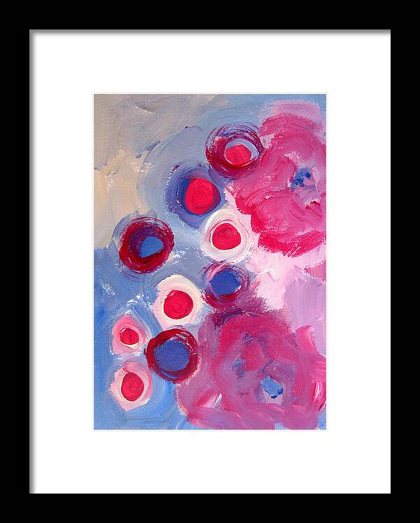 Abstract Art Framed Print featuring the painting Abstract VI by Patricia Awapara