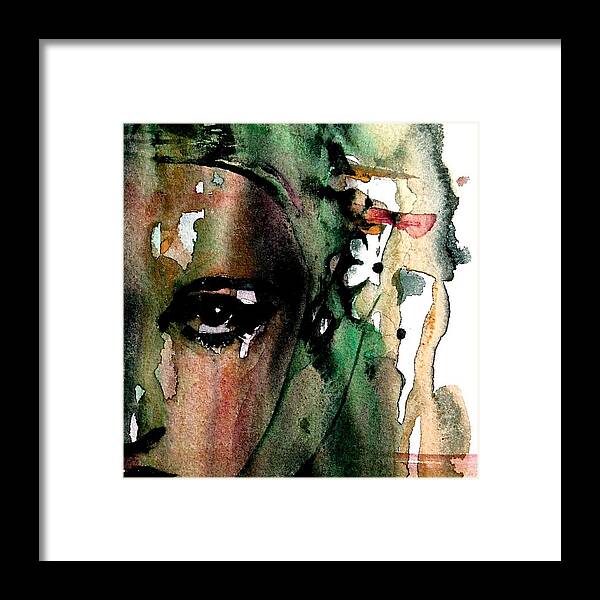 Face Framed Print featuring the painting Accept me for what I am by Paul Lovering