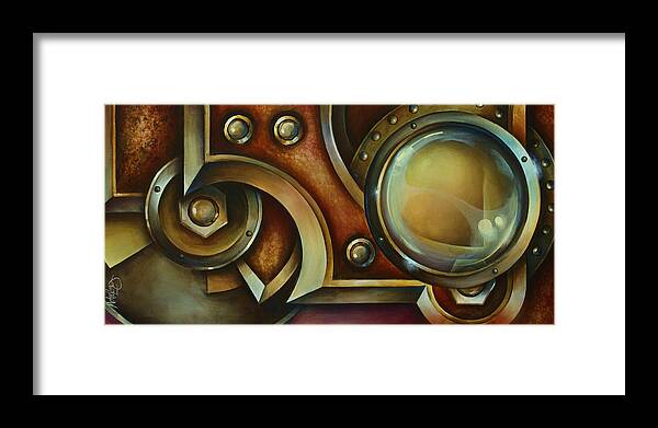 Industrial Painting Framed Print featuring the painting 'Access Denied' by Michael Lang