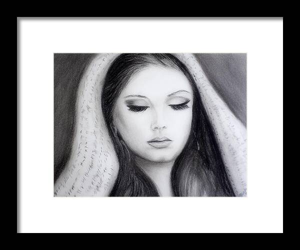 Pop Artist Framed Print featuring the drawing Adele by Gina Cordova