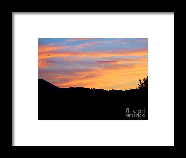 Sunset Framed Print featuring the photograph Adirondack Sunset by Peggy Miller